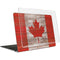 Canadian Flag Dark Wood MacBook Air 15in (2023-2025) Case plus Skin
